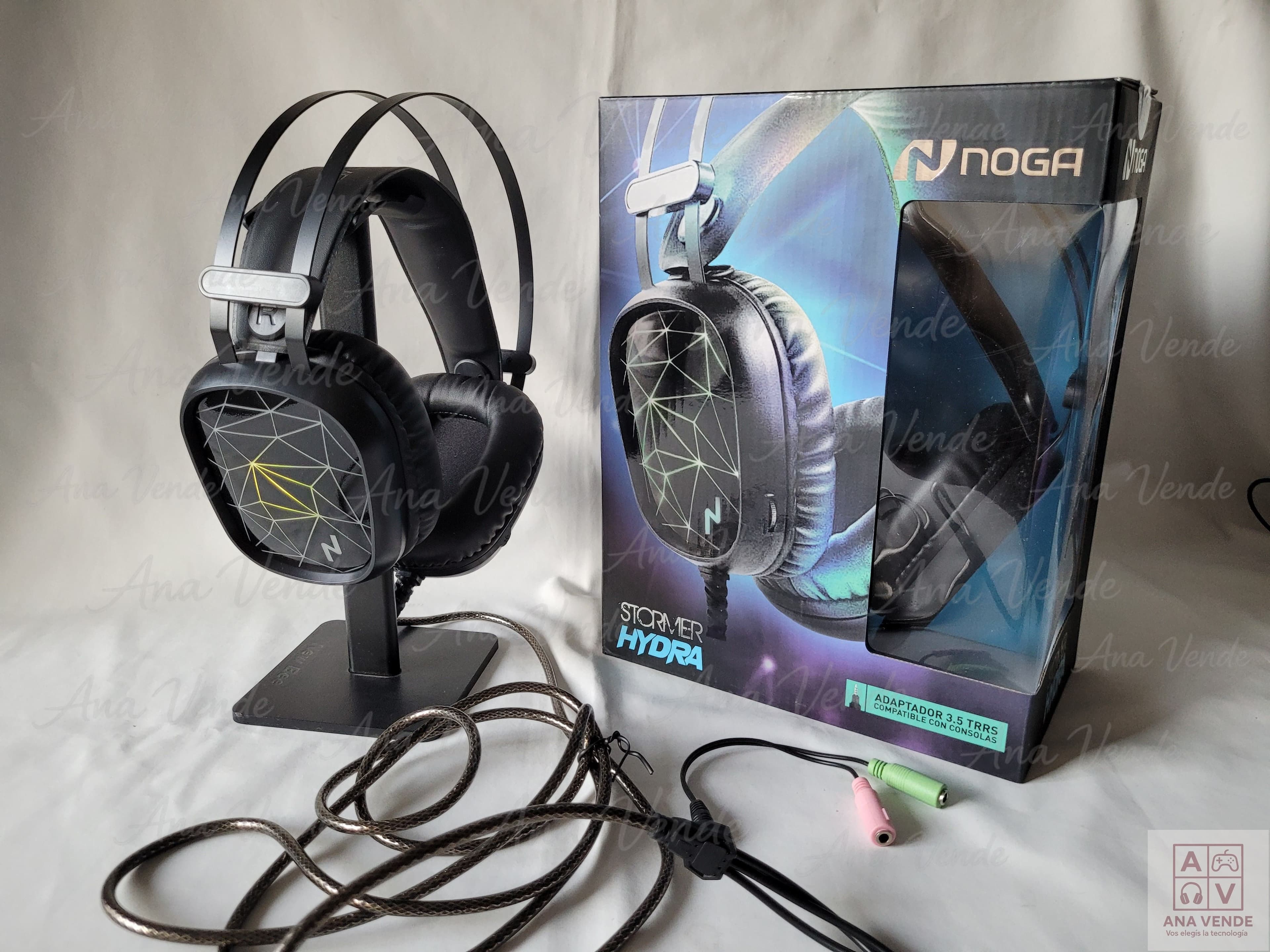 Auricular Gamer Noga Hydra con micrófono y luces LEDS 2