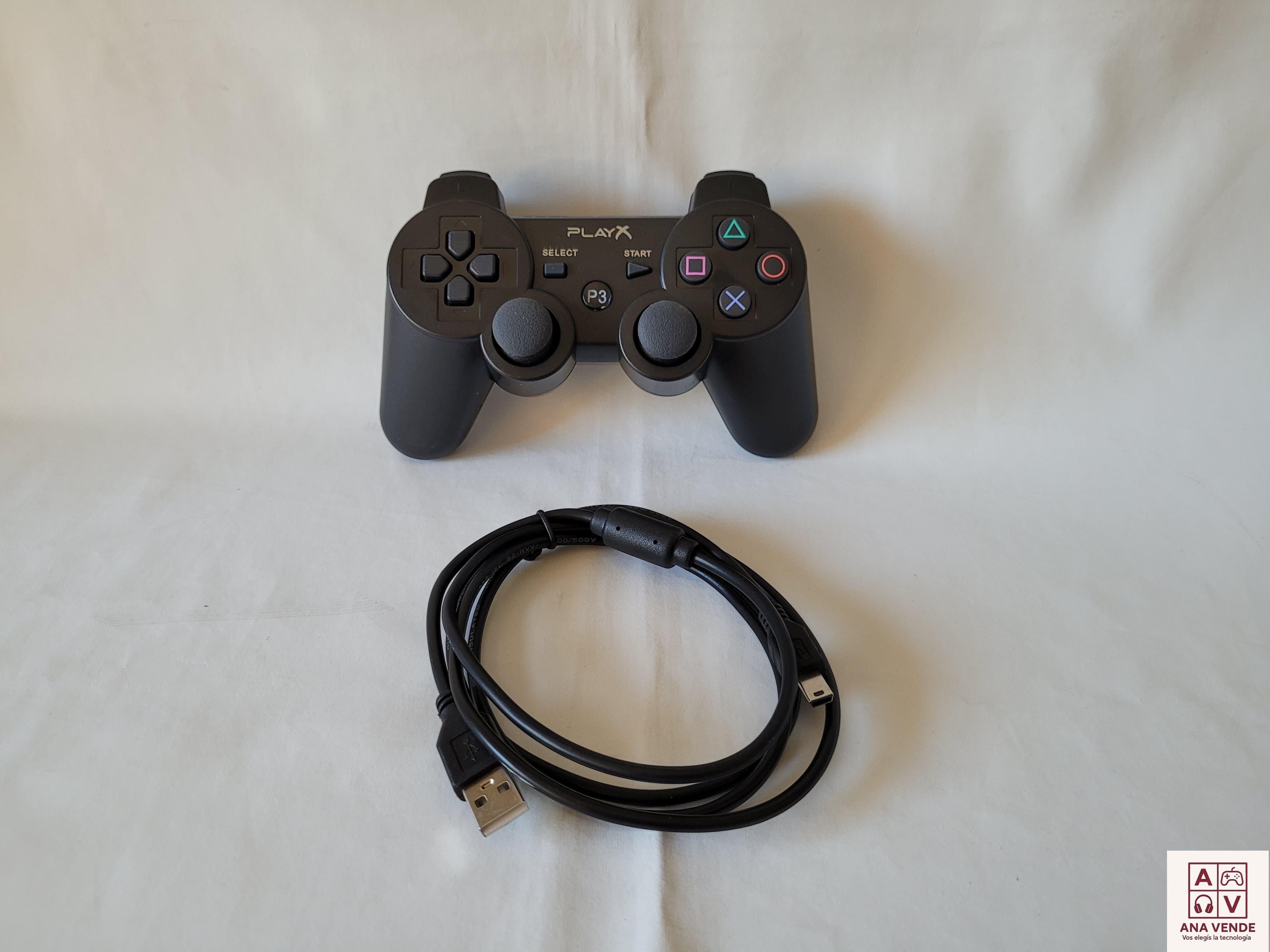 Joystick Inalambrico PS3 Play Station 3 con cable de carga 2