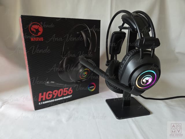 Auricular Gamer Marvo HG9056 USB 7.1 Rainbow Led