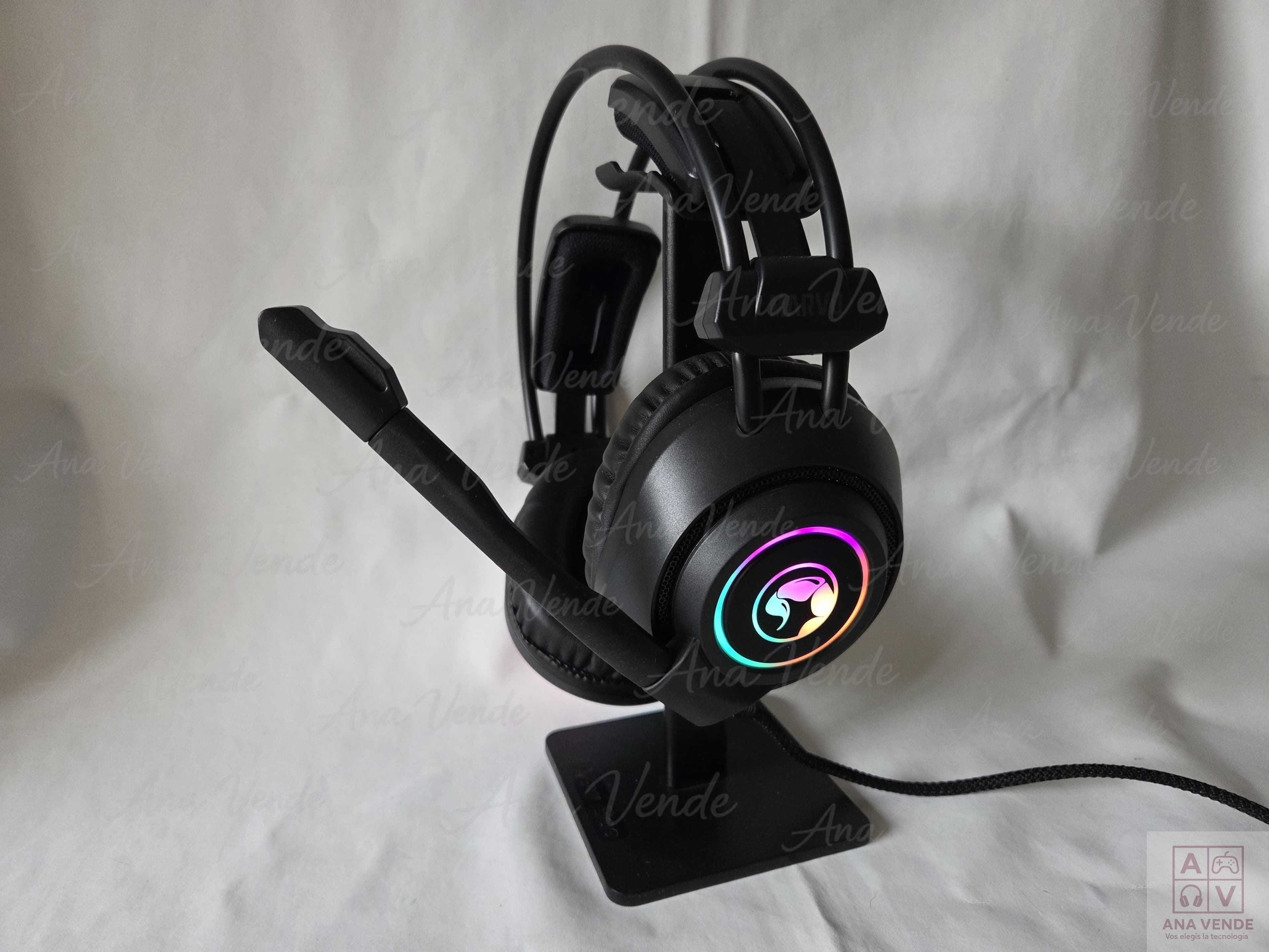 Auricular Gamer Marvo HG9056 USB 7.1 Rainbow Led 2