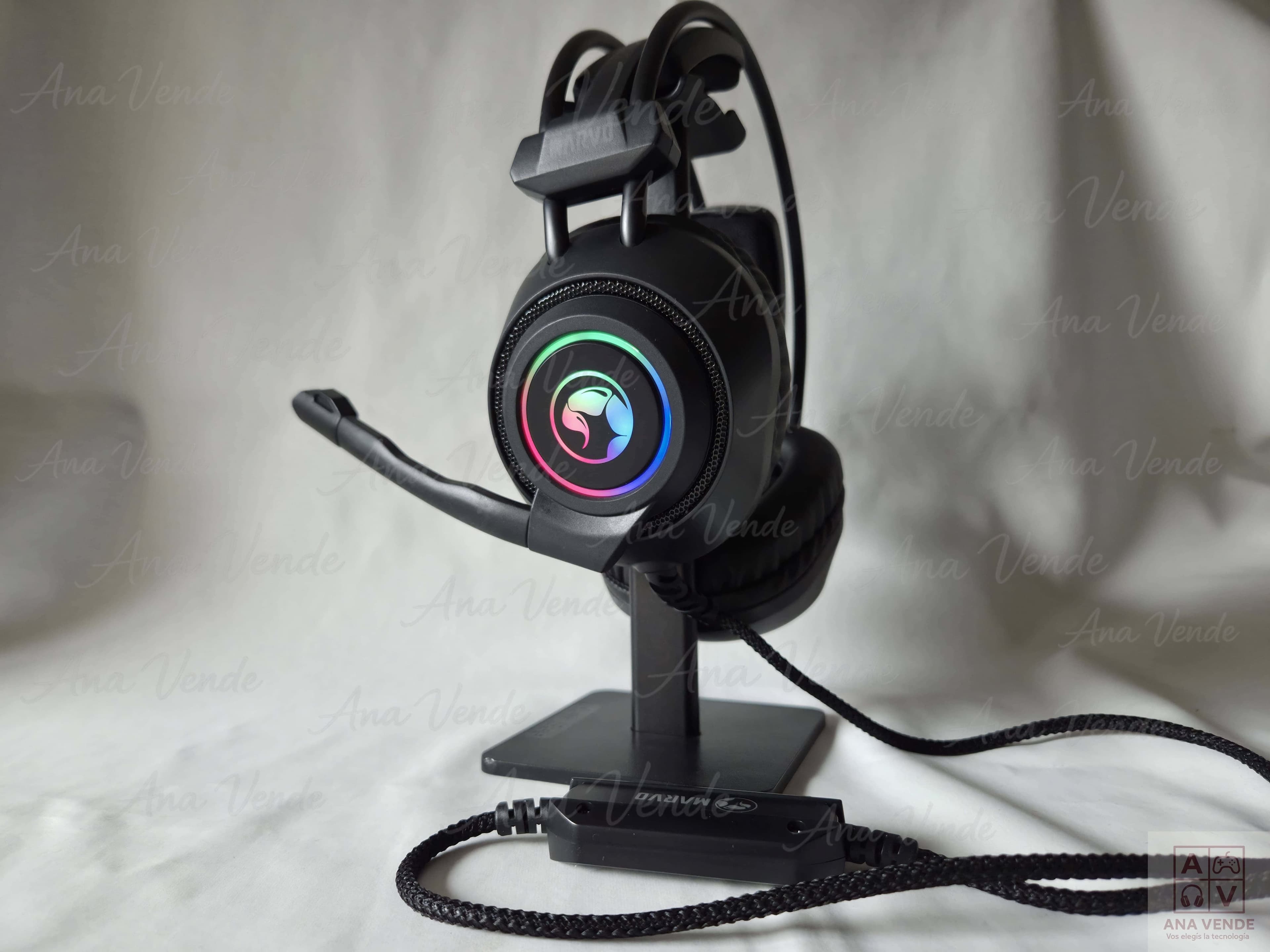 Auricular Gamer Marvo HG9056 USB 7.1 Rainbow Led 4