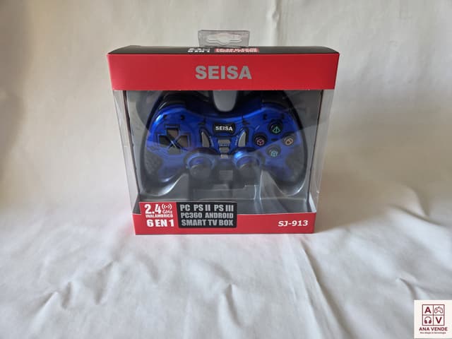 Joystick Inalambrico Seisa 6 en 1 a Pilas para PC/PSII/PSIII/TV Box Smart TV